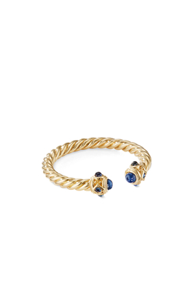 Renaissance Ring, 18K Yellow Gold & Sapphires